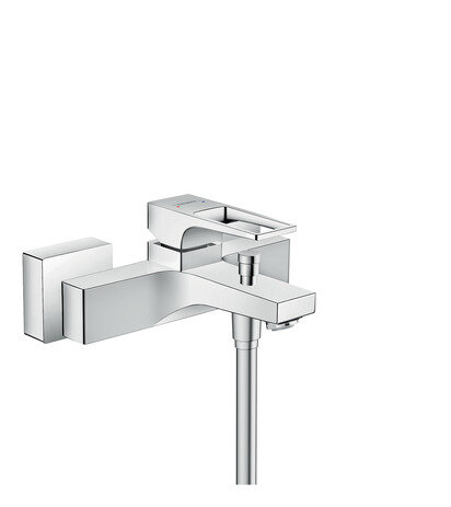 Hansgrohe Metropol single-lever bath mixer, surface-mounted, bow handle, 180mm projection