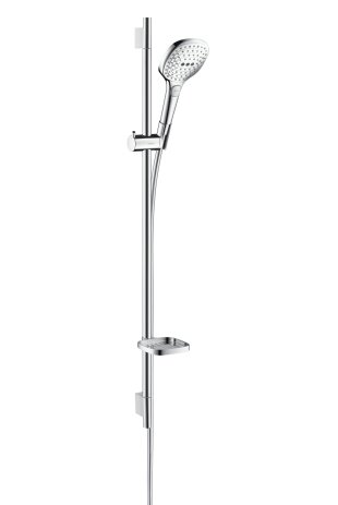 Hansgrohe Raindance Select E shower set 120 3jet EcoSmart with shower bar 90 cm and soap dish, 26623