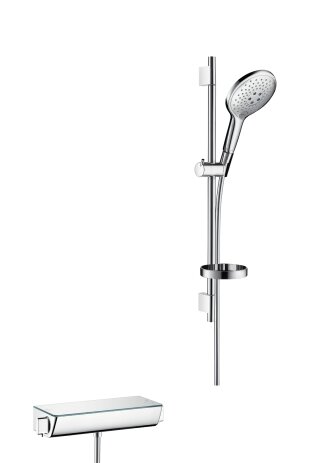 Hansgrohe Raindance Select S surface-mounted shower system 150 with Ecostat Select thermostat and shower bar 65 cm, 27036