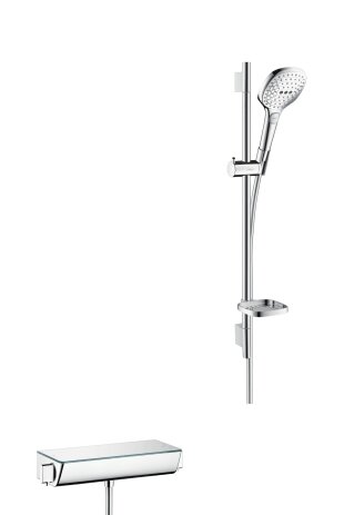 Hansgrohe Raindance Select surface-mounted shower system 120 with Ecostat Select thermostat and show...