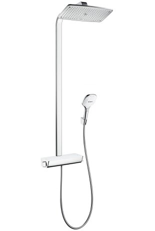 Hansgrohe Raindance Select E360 1 jet showerpipe, with thermostat, 27112