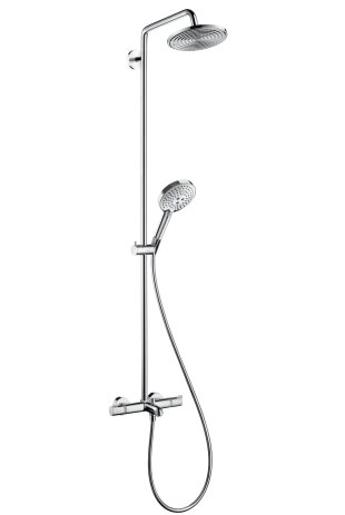 Hansgrohe Raindance Select S 240 1jet Showerpipe, with bath thermostat, 27117000, chrome