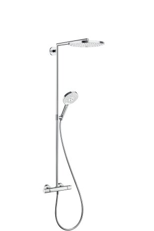 Hansgrohe Raindance Select S 300 2jet showerpipe with thermostat, 27133