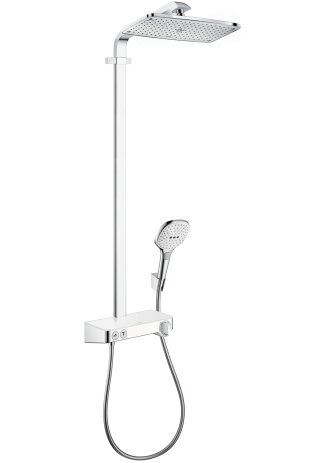 Hansgrohe Raindance Select E360 1 jet Showerpipe, with ShowerTablet Select 300, 27288