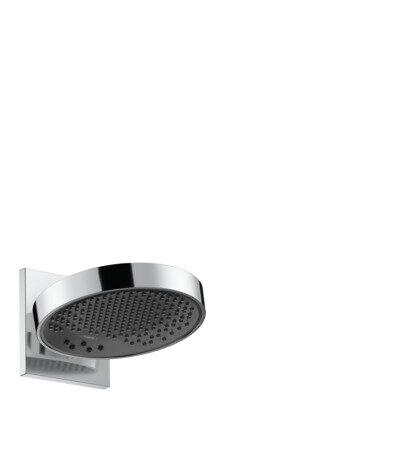 Hand-sized Rainfinity overhead shower 250 3jet with wall connection