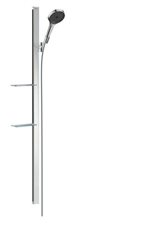 hansgrohe Rainfinity shower set 130 3jet with shower rail 150 cm and soap dish, chrome