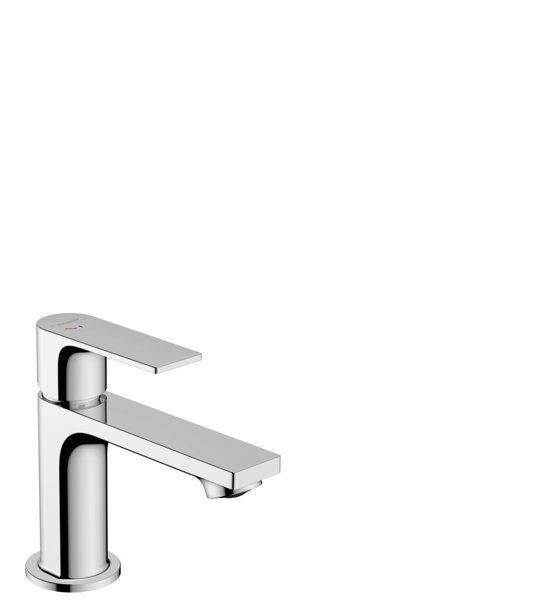 hansgrohe Rebris E single lever basin mixer 80 CoolStart without pop-up waste, projection 121 mm, 72554