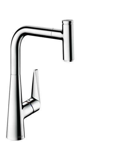 Hansgrohe Talis Select M51 single lever kitchen mixer 300, pull-out spout, 1jet