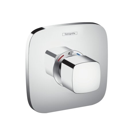 Hansgrohe Shower Tablet Ecostat E Thermostat HighFlow, flush-mounted, chrome