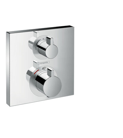 Hansgrohe ShowerTablet Ecostat Square Thermostat, flush-mounted, 1 consumer, chrome