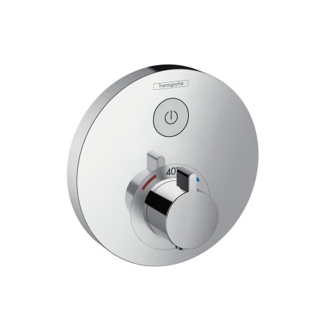 Hansgrohe ShowerTablet ShowerSelect S Thermostat, flush-mounted, 1 consumer, chrome