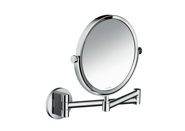 Hansgrohe AXOR Universal Circular shaving mirror, 1.7x magnification, swivel, tilt, 42849