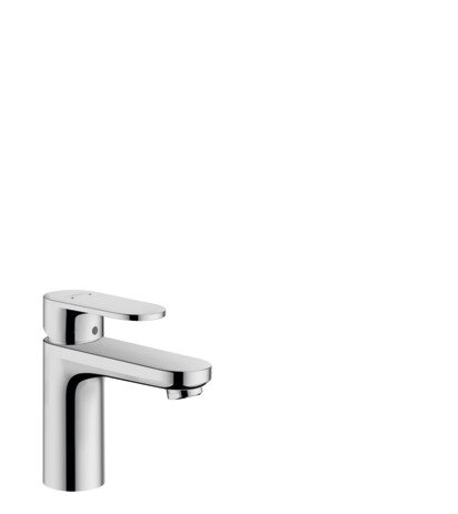 hansgrohe Vernis Blend single lever basin mixer 70 with metal pop-up waste chrome, projection 89 mm,...