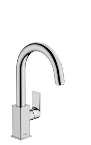 hansgrohe Vernis Shape Single lever basin mixer with swivel spout and pop-up waste, chrome, 71564000