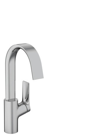 Hansgrohe Vivenis, single lever basin mixer 210 with swivel spout and pop-up waste, 139 mm projectio...