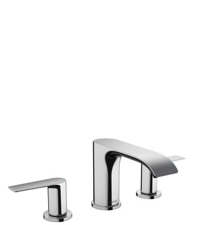 Hansgrohe Vivenis, 3-hole basin mixer 90 with pop-up waste, projection 150 mm, 75033