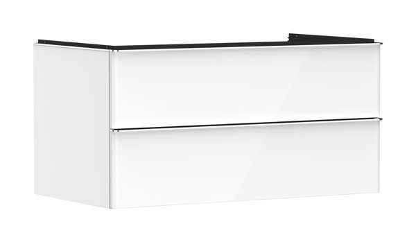 hansgrohe Xelu Q vanity unit, 980x550, 2 drawers, for consoles with countertop washbasin, 540