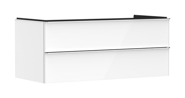 hansgrohe Xelu Q vanity unit, 1180x550, 2 drawers, for consoles with countertop washbasin, 5408