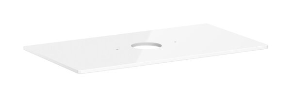 hansgrohe Xelu Q console with round central cut-out, 980x550, for countertop washbasin, without tap hole, 54114