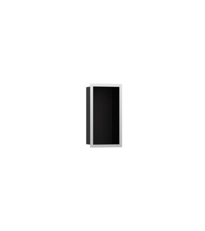 hansgrohe XtraStoris Individual wall niche matt black with design frame 300x150x100 mm, 56095