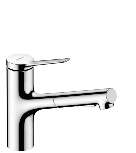 Hansgrohe Zesis Single lever kitchen faucet, ComfortZone 150, pull-out shower 2 spray types, project...