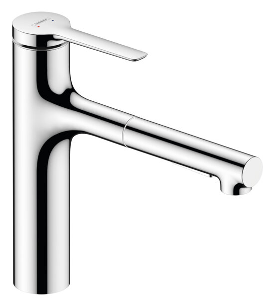 Hansgrohe Zesis Einhebel-Küchenarmatur, ComfortZone 160, Ausziehbrause 2 Strahlarten , Ausladung 23...