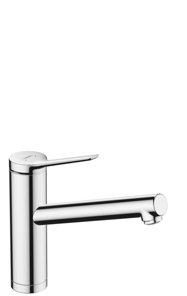 Hansgrohe Zesis M33 Einhebel-Küchenarmatur ComfortZone 160, Vorfenstermontage, 1 Strahlart , Chrom,...