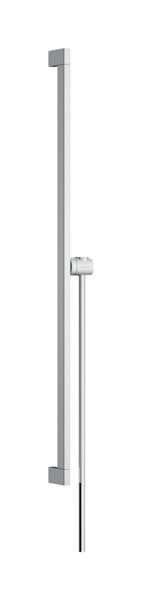 Hansgrohe Unica shower bar E Puro, 90 cm with Easy Slide shower head holder and shower hose, 24403