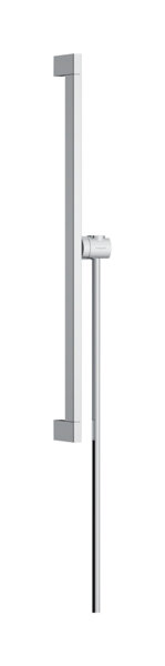 Hansgrohe Unica shower bar E Puro, 65 cm with Easy Slide shower head holder and shower hose, 24404