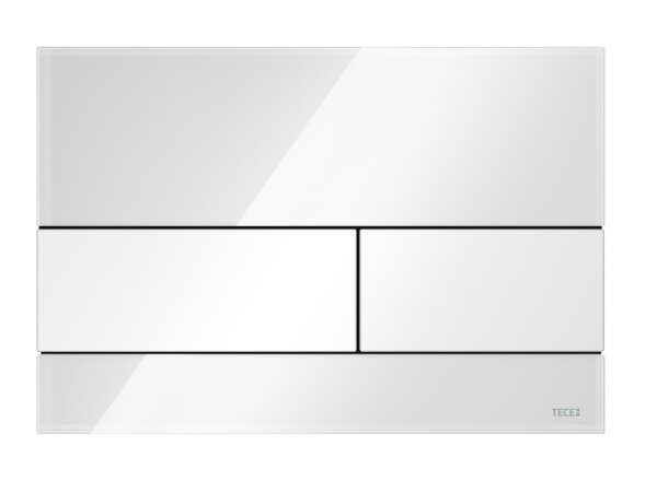TECEsquare WC actuation plate glass for dual flush technology, 92408