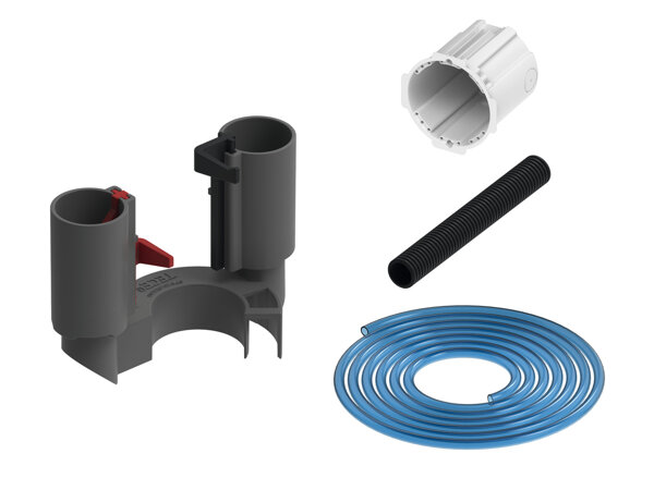 TECEflushpoint pipe kit, pneumatic remote release, for uni flush valves, 9240976