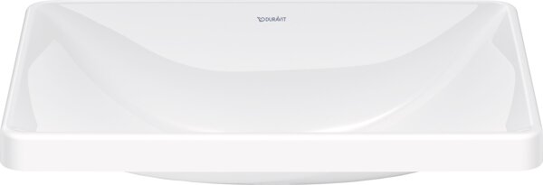 Duravit D-Neo built-in washbasin, 600x440mm, without tap hole, without overflow, white high gloss, polished, 0358600079