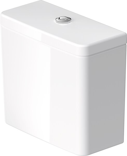 Duravit D-Neo cistern, with dual flush, bottom left connection, 395x180x360mm, 0944100005