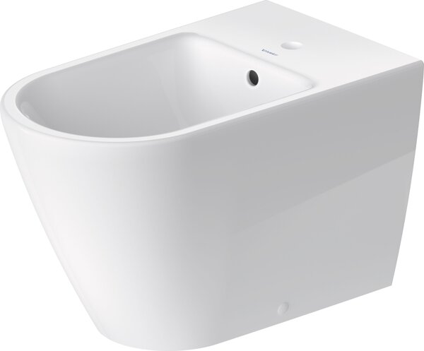 Duravit D-Neo freestanding bidet, 370x650x400mm, 1 tap hole, with overflow, white high gloss, 229410...