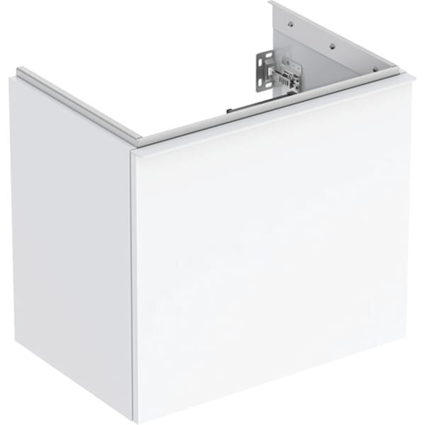 Geberit Acanto vanity unit for washbasin, 1 drawer and 1 inner drawer, shortened projection, 592x535x415mm, 503.008.