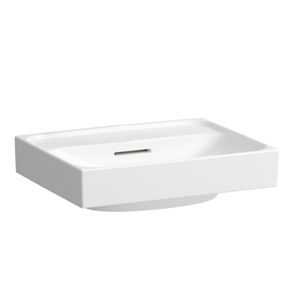 Laufen Meda countertop washbasin, polished, 450x350mm, without tap hole, with overflow, H816111