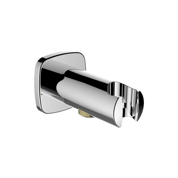 Laufen City connection elbow, with shower holder, projection 77mm, with backflow preventer, HF504773100000