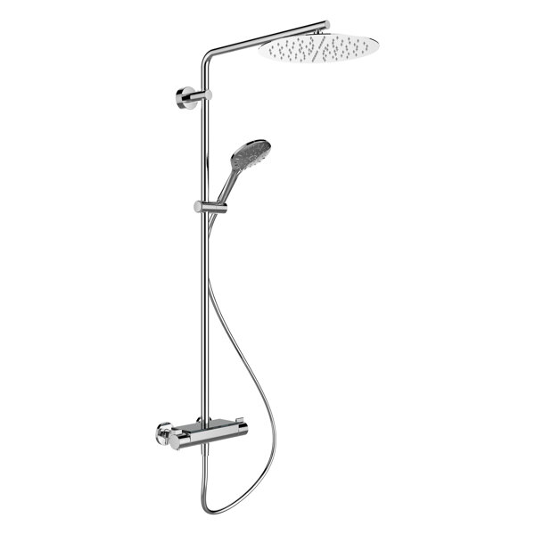 Laufen Vivid shower system, complete set with thermostat, Ã300mm overhead shower, L=1080mm, HF905452