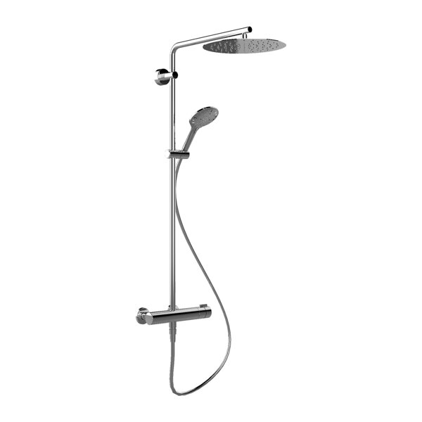 Laufen TwinPlus shower system, complete set, Ã300mm overhead shower, HF905457100600