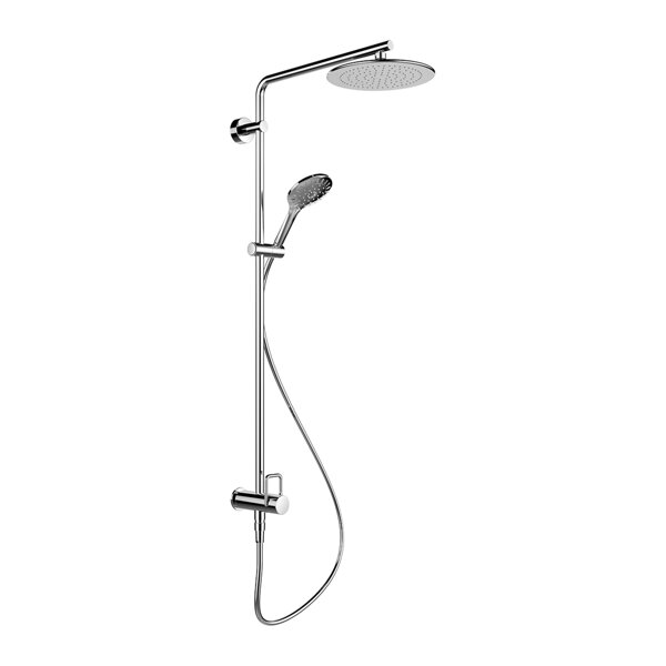 Laufen Twin shower system, for Simibox 1-Point, rain shower D 247mm, shower arm swivels, HF980356100000