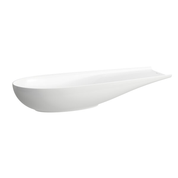 Laufen Il Bagno Alessi washbasin bowl, without overflow, 100x38cm, incl. drain valve, H818974