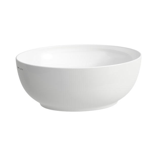 Laufen Il Bagno Alessi washbasin bowl, without overflow, 45x38cm, incl. drain valve, H818975