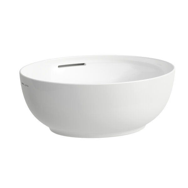 Laufen Il Bagno Alessi washbasin bowl, with overflow, 45x40cm, incl. drain valve click-clack, H818976