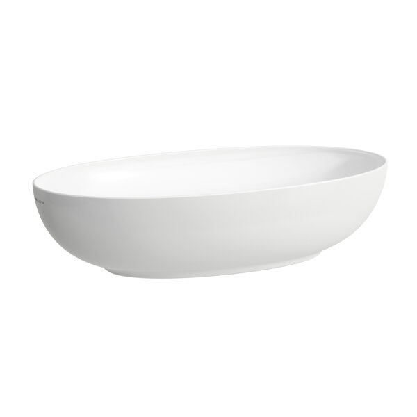 Laufen Il Bagno Alessi washbasin bowl, without overflow, 70x38cm, incl. drain valve, H818977