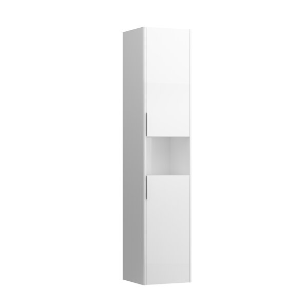 Laufen Base tall cabinet, 2 doors, hinge left, open shelf, 350x335x1650mm, H402691110