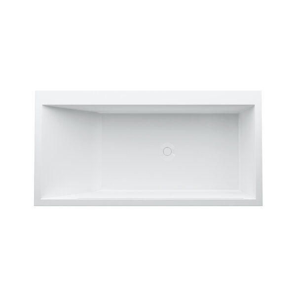 Laufen Mineralguß Badewanne Kartell Built-in version corner right 1700x860x590mm, LED illuminated o...