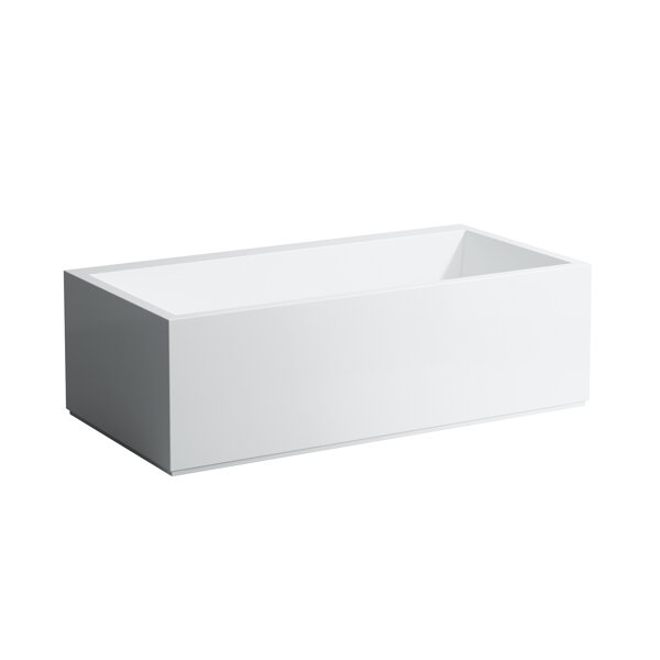 Laufen Mineralguß Badewanne Kartell freestanding 1700x860x540mm, LED illuminated overflow gap, white H2233320006161