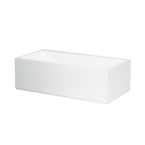 Laufen Mineralguß Badewanne Kartell freestanding 1700x860x540mm, LED illuminated overflow gap, white