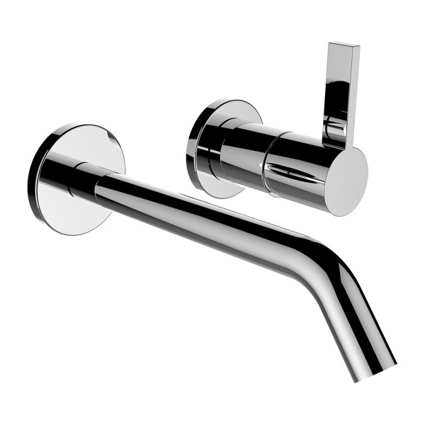 Laufen Kartell 2-hole single lever concealed washbasin mixer for Simibox 2- point, fixed spout, proj...