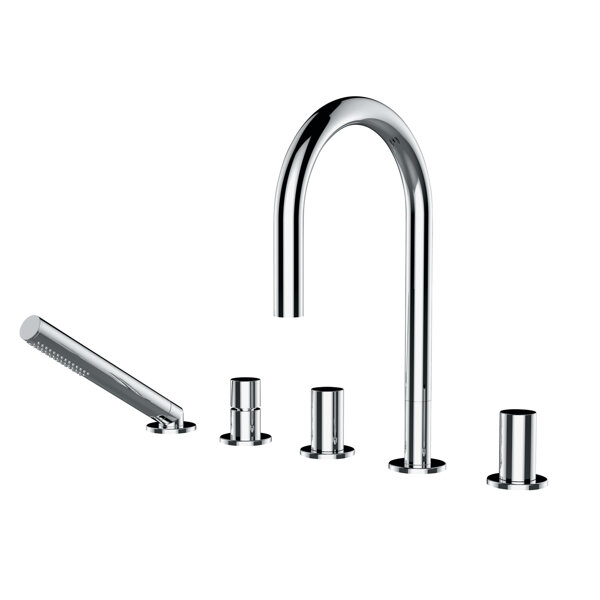 Laufen Kartell 5-hole tub filling combination, without mounting plate, projection 173 mm, chrome